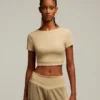 Emily Lycra-Cropped-Top-Oberteil Emily Lycra-Cropped-Top-Oberteil