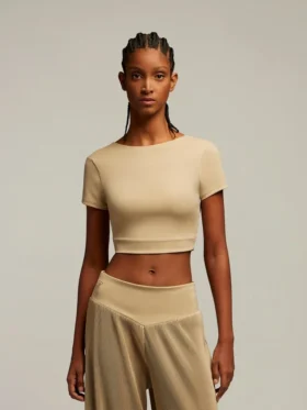 Emily Lycra-Cropped-Top-Oberteil