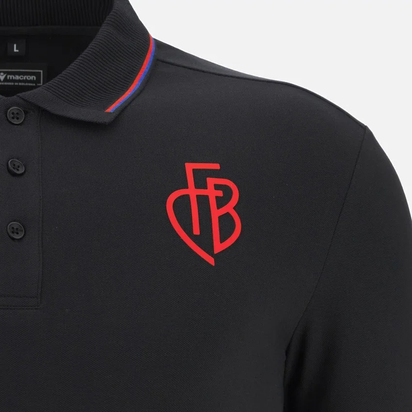 FC Basel 2025/26 Athleisure Baumwoll-Poloshirt für Erwachsene FC Basel 2025/26 Athleisure Baumwoll-Poloshirt für Erwachsene