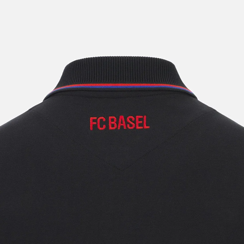 FC Basel 2025/26 Athleisure Baumwoll-Poloshirt für Erwachsene FC Basel 2025/26 Athleisure Baumwoll-Poloshirt für Erwachsene
