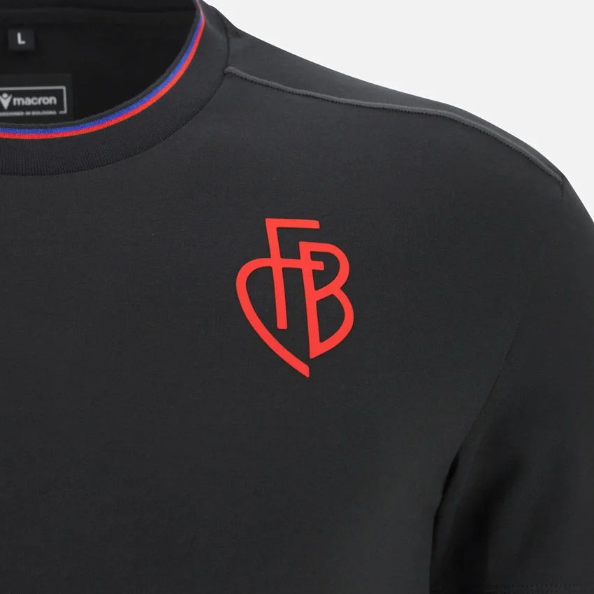 FC Basel 2025/26 Athleisure Baumwoll-T-Shirt für Erwachsene FC Basel 2025/26 Athleisure Baumwoll-T-Shirt für Erwachsene
