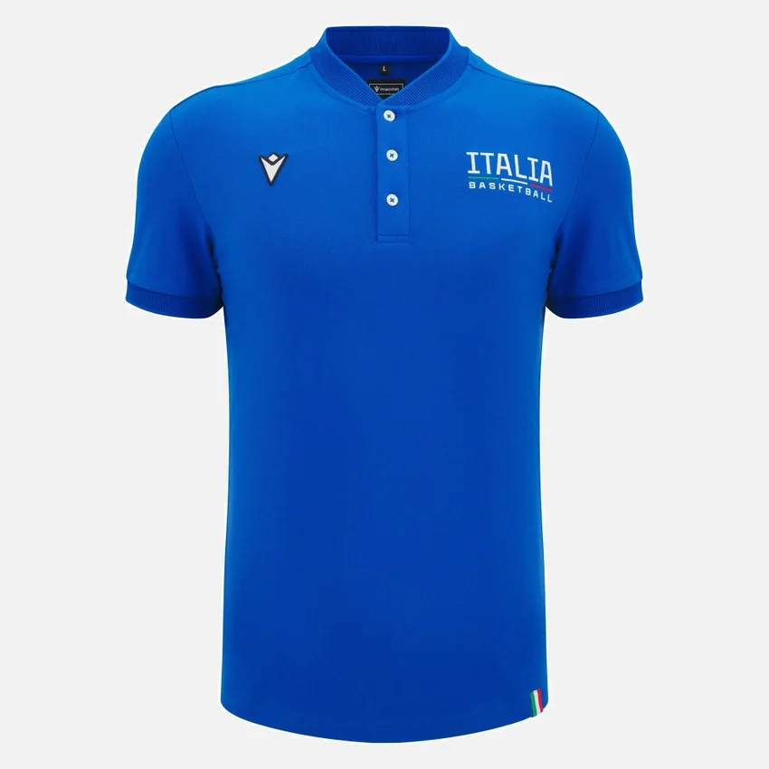 Italbasket 2025/26 Herren-Poloshirt im Athleisure-Stil Italbasket 2025/26 Herren-Poloshirt im Athleisure-Stil