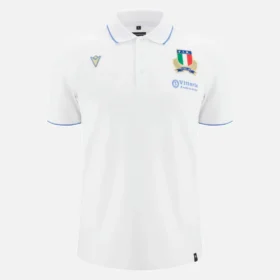 Italia Rugby 2025/26 Athleisure-Baumwoll-Poloshirt für Erwachsene