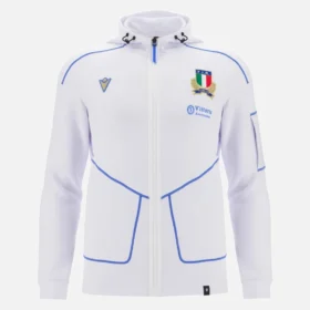 Italia Rugby 2025/26 Athleisure Sweatshirt mit durchgehendem Reißverschluss für Erwachsene
