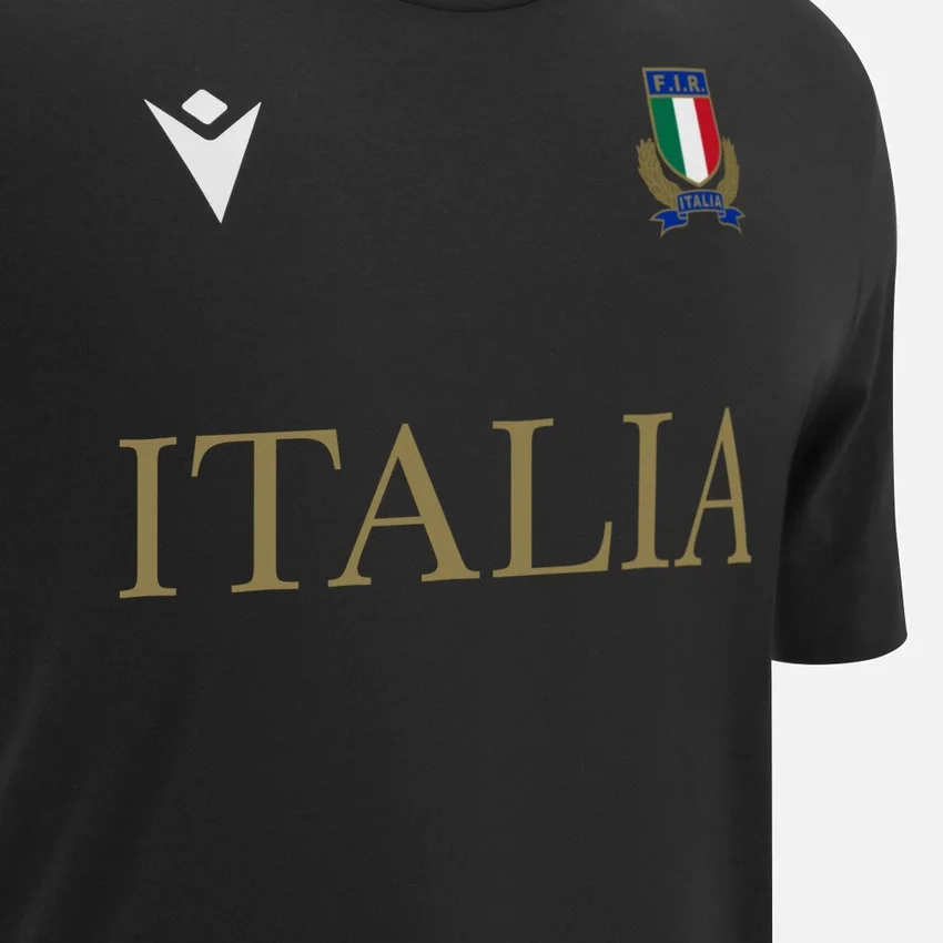 Italia Rugby 2025/26 Fan-Kollektion für Erwachsene Baumwoll-T-Shirt Italia Rugby 2025/26 Fan-Kollektion für Erwachsene Baumwoll-T-Shirt