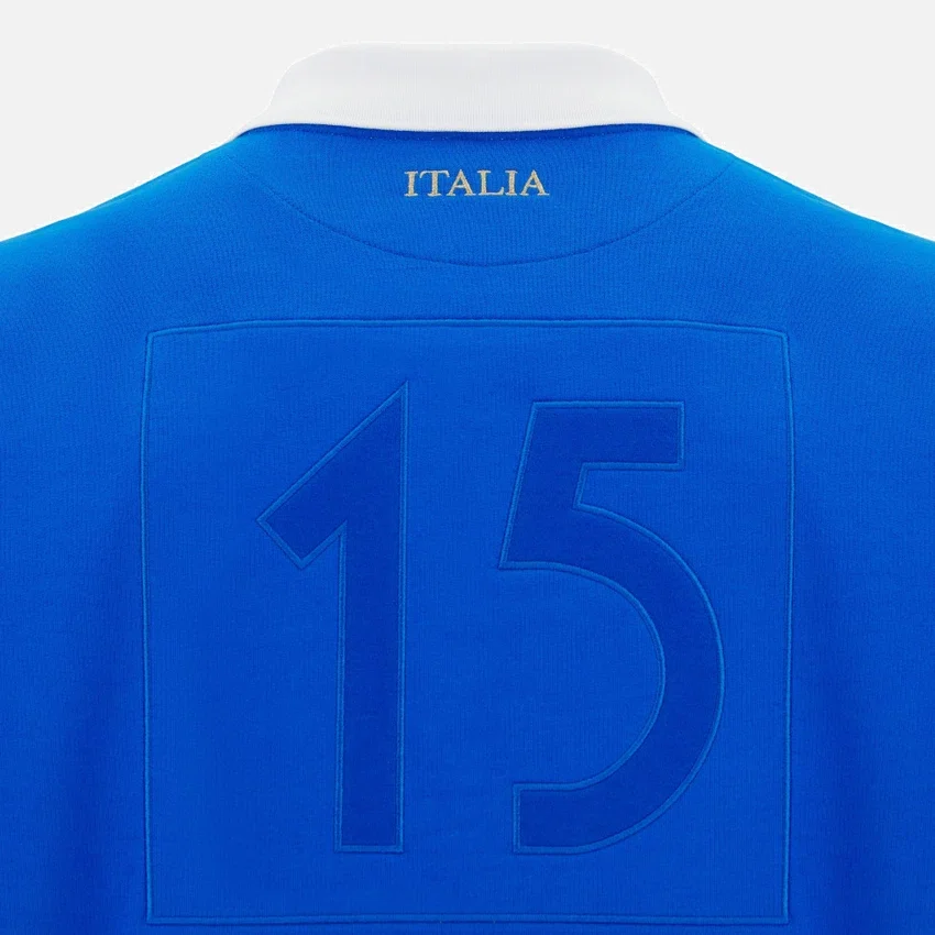 Italia Rugby 2025/26 Fan-Kollektion für Erwachsene Baumwoll-T-Shirt Italia Rugby 2025/26 Fan-Kollektion für Erwachsene Baumwoll-T-Shirt