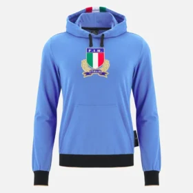 Italia Rugby 2025/26 Fan-Kollektion für Erwachsene Sweatshirt mit durchgehendem Reißverschluss