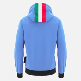 Italia Rugby 2025/26 Fan-Kollektion für Erwachsene Sweatshirt mit durchgehendem Reißverschluss