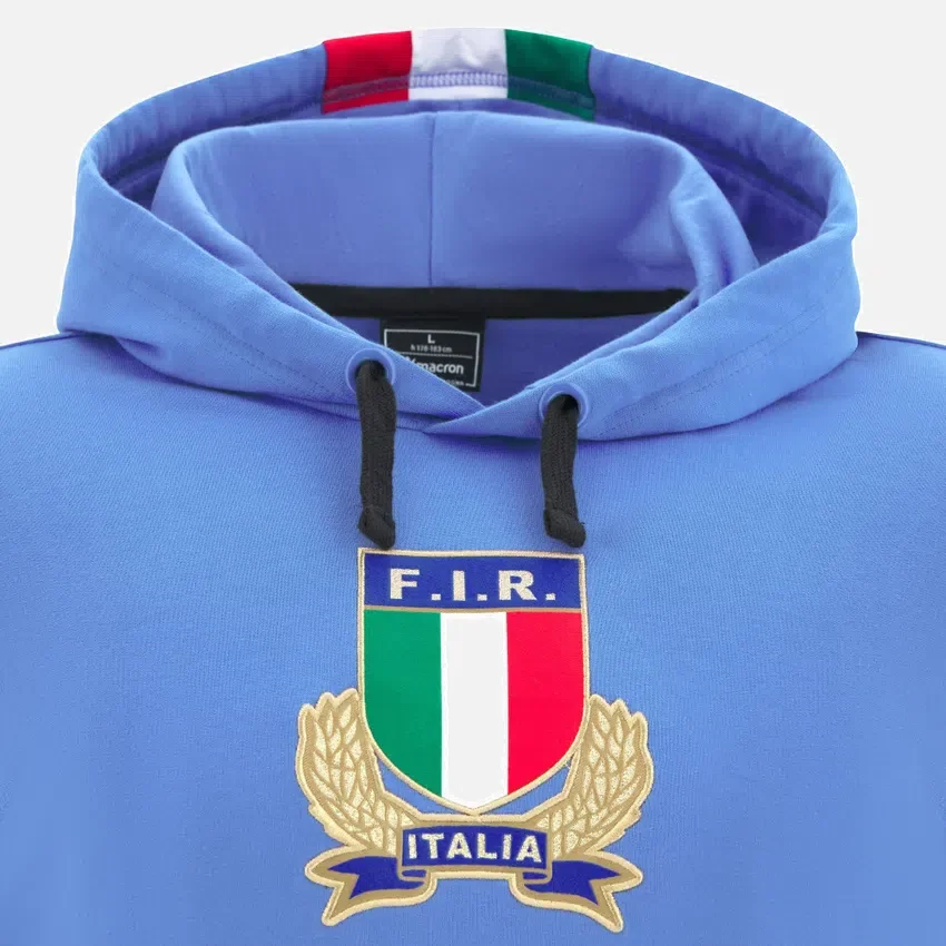 Italia Rugby 2025/26 Fan-Kollektion für Erwachsene Sweatshirt mit durchgehendem Reißverschluss Italia Rugby 2025/26 Fan-Kollektion für Erwachsene Sweatshirt mit durchgehendem Reißverschluss