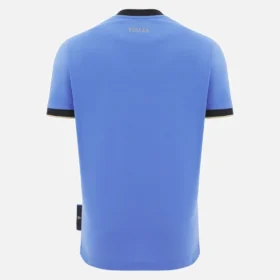 Italia Rugby 2025/26 Geripptes Baumwoll-T-Shirt Fan-Kollektion