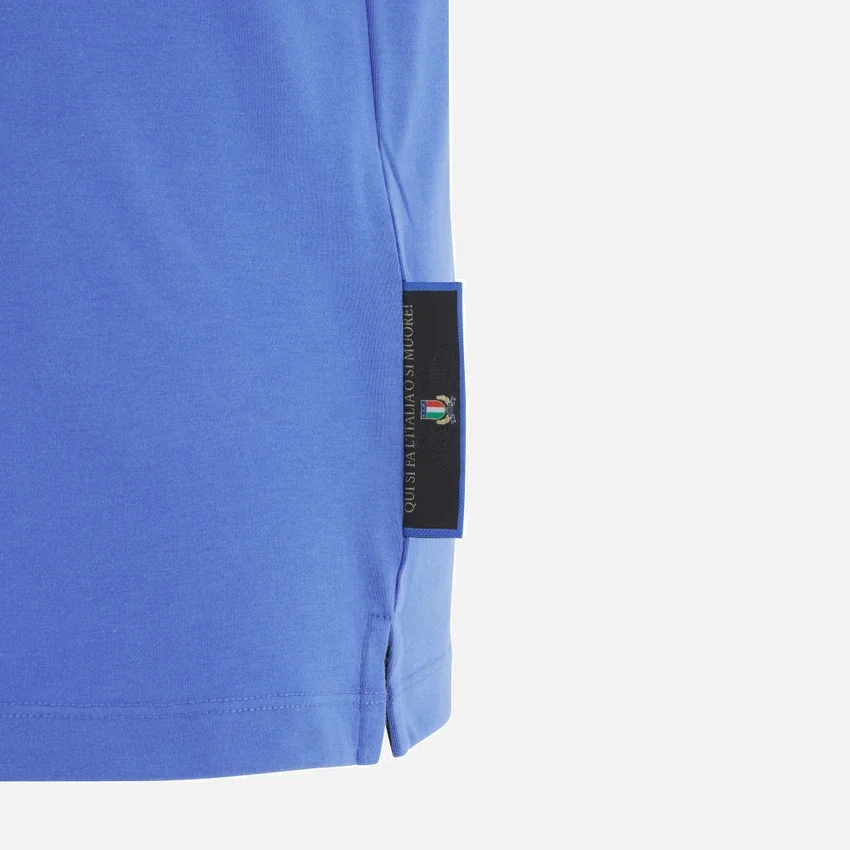 Italia Rugby 2025/26 Geripptes Baumwoll-T-Shirt Fan-Kollektion Italia Rugby 2025/26 Geripptes Baumwoll-T-Shirt Fan-Kollektion