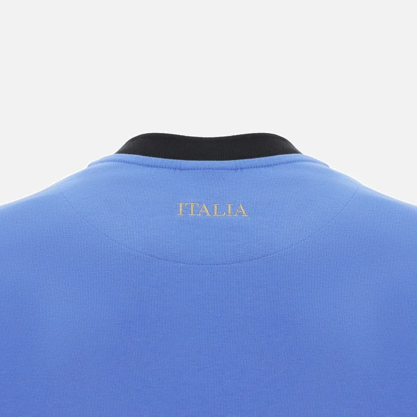 Italia Rugby 2025/26 Geripptes Baumwoll-T-Shirt Fan-Kollektion Italia Rugby 2025/26 Geripptes Baumwoll-T-Shirt Fan-Kollektion