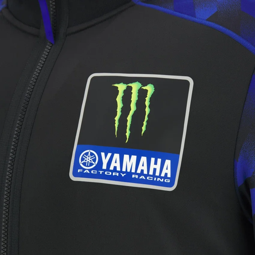 Monster Energy Yamaha MotoGP 2026 Herren-Fan-Sweatshirt mit durchgehendem Reißverschluss Monster Energy Yamaha MotoGP 2026 Herren-Fan-Sweatshirt mit durchgehendem Reißverschluss