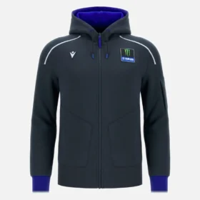 Monster Energy Yamaha MotoGP 2026 Herren-Replica-Sweatshirt mit durchgehendem Reißverschluss
