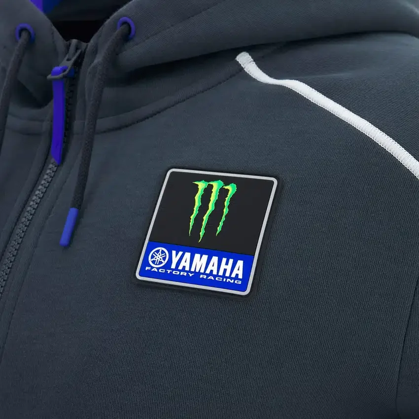 Monster Energy Yamaha MotoGP 2026 Herren-Replica-Sweatshirt mit durchgehendem Reißverschluss Monster Energy Yamaha MotoGP 2026 Herren-Replica-Sweatshirt mit durchgehendem Reißverschluss