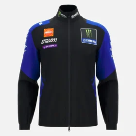 Monster Energy Yamaha MotoGP 2026 Herren-Team-Replica-Sweatshirt mit durchgehendem Reißverschluss