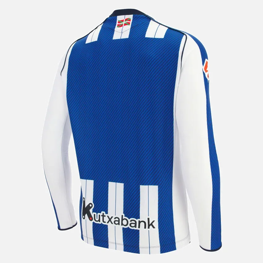 Real Sociedad 2025/26 Langarm-Heimtrikot für Erwachsene Real Sociedad 2025/26 Langarm-Heimtrikot für Erwachsene