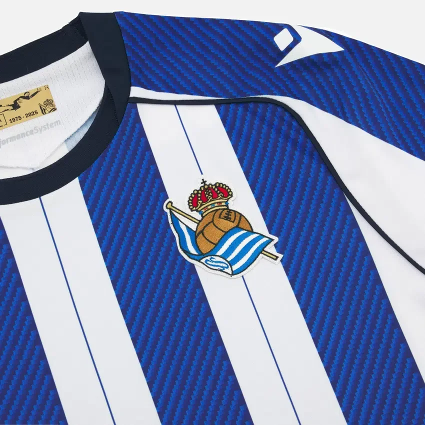 Real Sociedad 2025/26 Langarm-Heimtrikot für Erwachsene Real Sociedad 2025/26 Langarm-Heimtrikot für Erwachsene