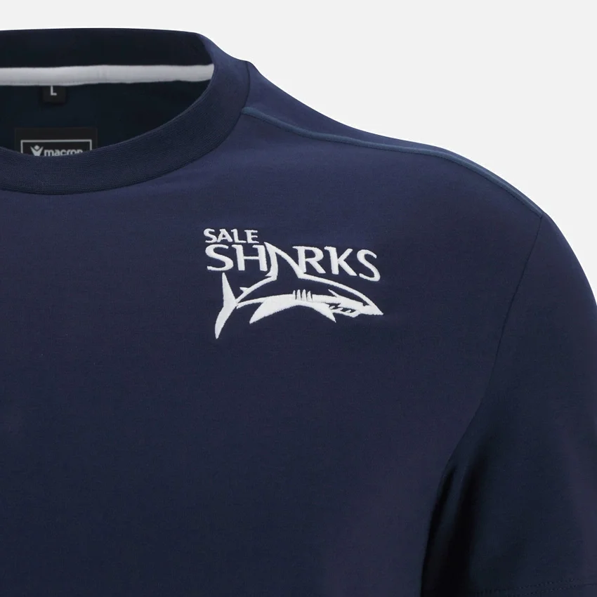 Sale Sharks 2025/26 Navy Baumwoll-T-Shirt Sale Sharks 2025/26 Navy Baumwoll-T-Shirt