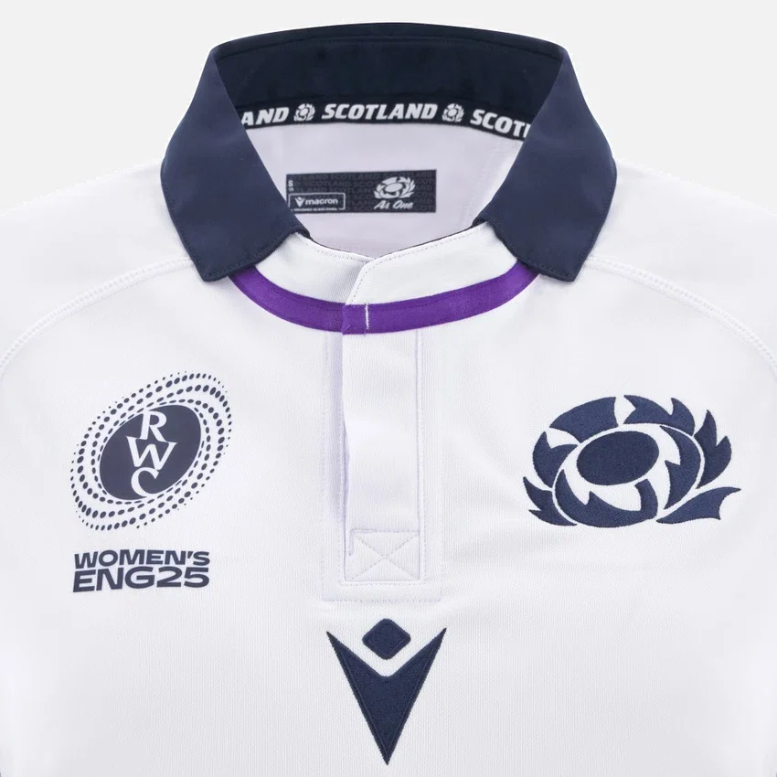 Scottish Rugby 2025/26 Auswärts-WRWC-Replica-Hemd in Damenpassform Scottish Rugby 2025/26 Auswärts-WRWC-Replica-Hemd in Damenpassform