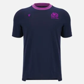 Scottish Rugby 2025/26 Navy Baumwoll-T-Shirt