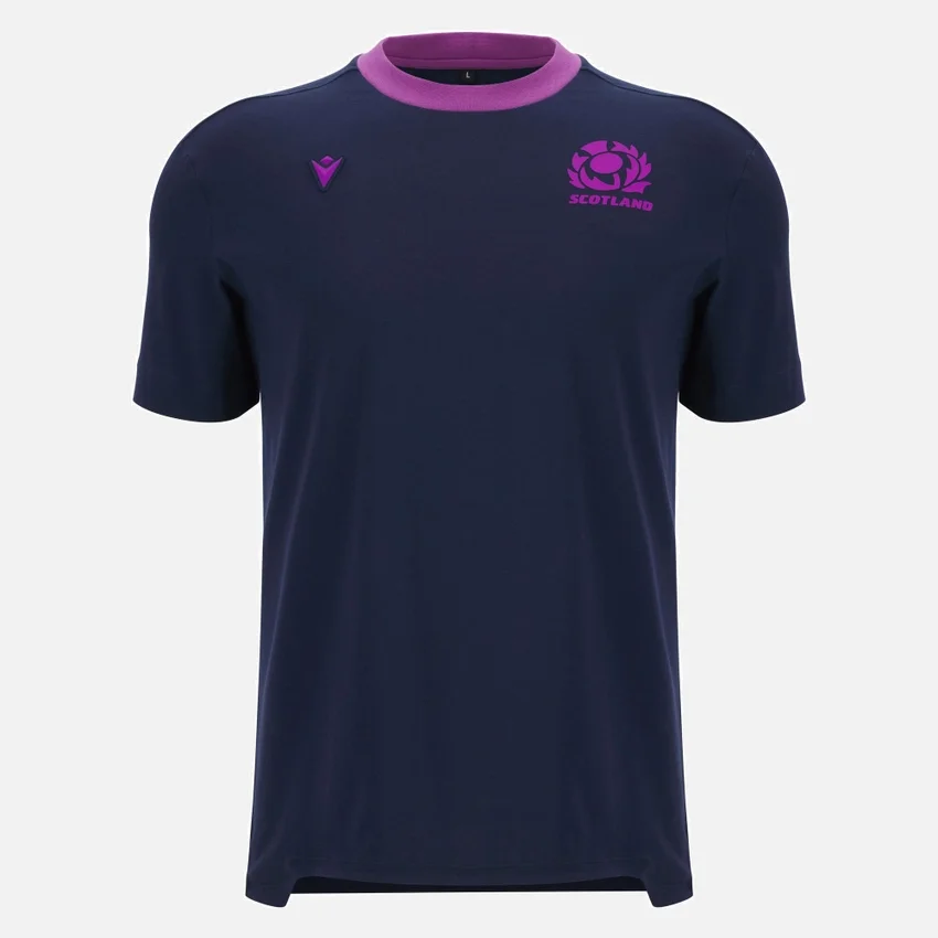 Scottish Rugby 2025/26 Navy Baumwoll-T-Shirt Scottish Rugby 2025/26 Navy Baumwoll-T-Shirt