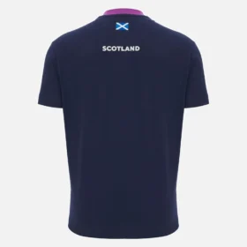 Scottish Rugby 2025/26 Navy Baumwoll-T-Shirt