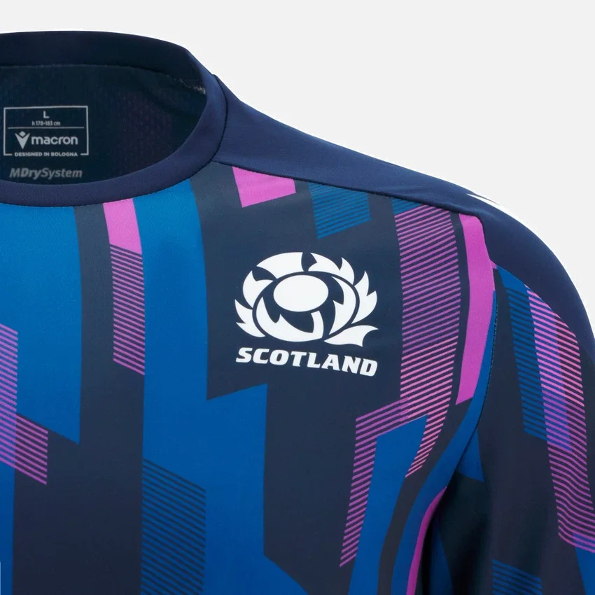 Scottish Rugby 2025/26 Warm-up-Gym-T-Shirt Scottish Rugby 2025/26 Warm-up-Gym-T-Shirt