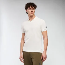 Strahlendes Poloshirt mit Stehkragen