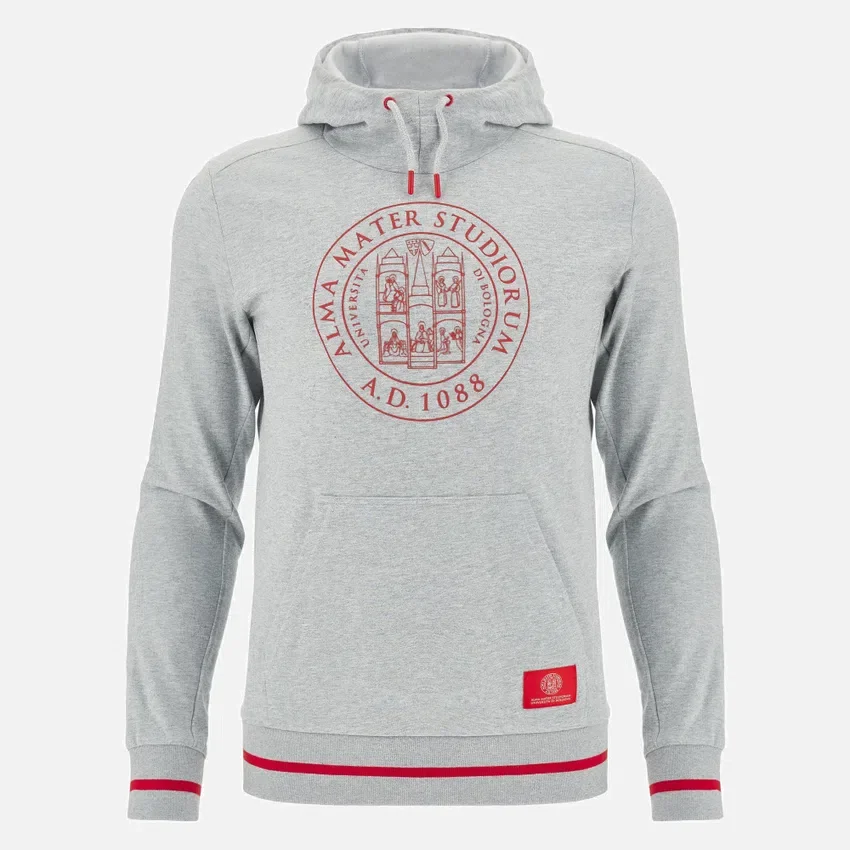 Unibo Collection Grau meliert, gebürsteter Hoodie für Senioren Unibo Collection Grau meliert, gebürsteter Hoodie für Senioren