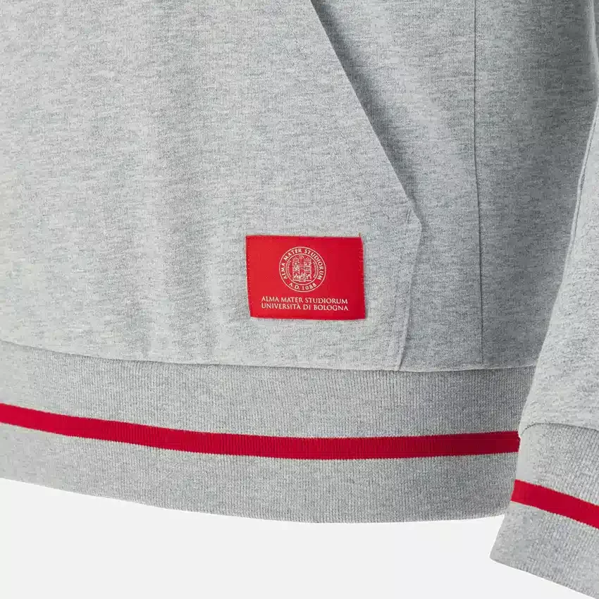 Unibo Collection Grau meliert, gebürsteter Hoodie für Senioren Unibo Collection Grau meliert, gebürsteter Hoodie für Senioren