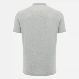 Unibo Collection Grau meliertes Baumwoll-T-Shirt für Erwachsene