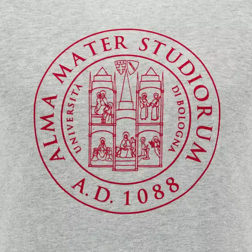 Unibo Collection Grau meliertes Baumwoll-T-Shirt für Erwachsene Unibo Collection Grau meliertes Baumwoll-T-Shirt für Erwachsene