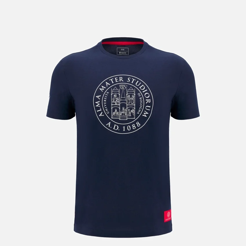 Unibo Collection Navy Kinder-Baumwoll-T-Shirt Unibo Collection Navy Kinder-Baumwoll-T-Shirt