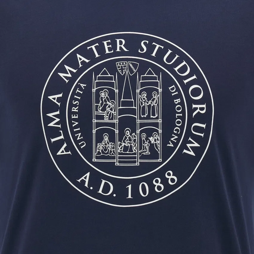 Unibo Collection Navy Kinder-Baumwoll-T-Shirt Unibo Collection Navy Kinder-Baumwoll-T-Shirt