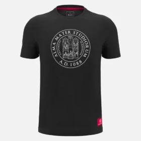 Unibo Collection Schwarzes Baumwoll-T-Shirt für Erwachsene
