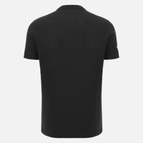Unibo Collection Schwarzes Baumwoll-T-Shirt für Erwachsene