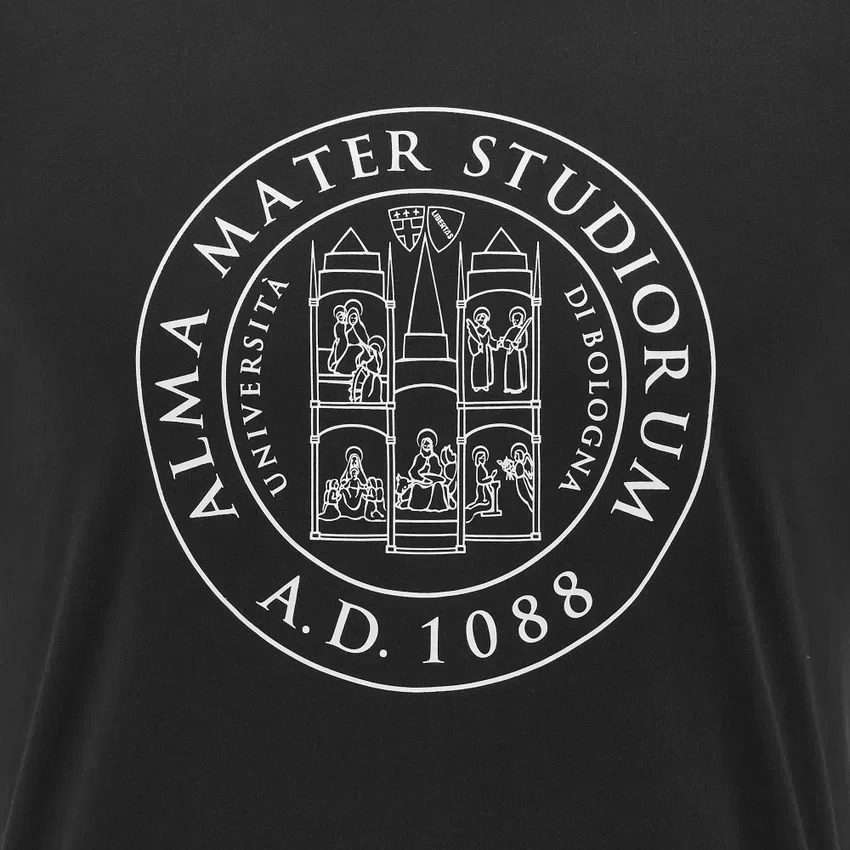 Unibo Collection Schwarzes Baumwoll-T-Shirt für Erwachsene Unibo Collection Schwarzes Baumwoll-T-Shirt für Erwachsene