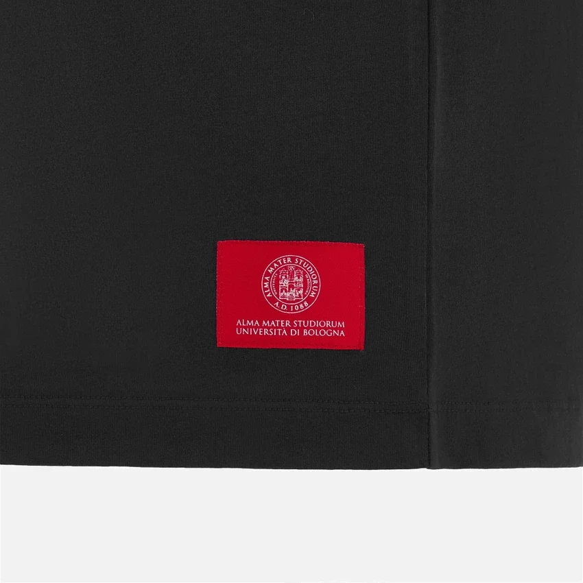 Unibo Collection Schwarzes Baumwoll-T-Shirt für Erwachsene Unibo Collection Schwarzes Baumwoll-T-Shirt für Erwachsene
