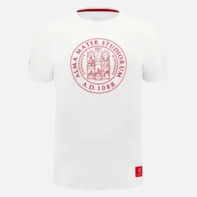 Unibo Collection Weißes Baumwoll-T-Shirt für Erwachsene