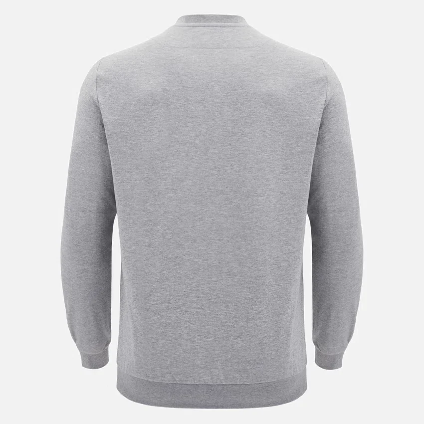 Unibo-Kollektion Grau meliert Ungebürstetes Sweatshirt mit Rundhalsausschnitt für Senioren Unibo-Kollektion Grau meliert Ungebürstetes Sweatshirt mit Rundhalsausschnitt für Senioren