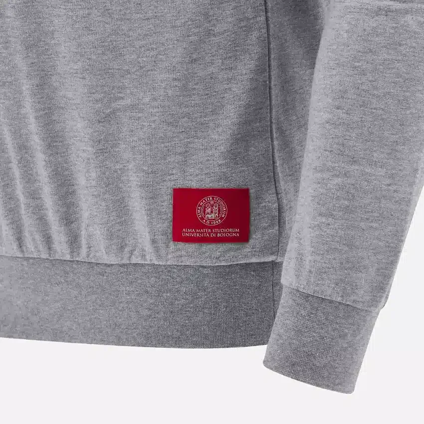 Unibo-Kollektion Grau meliert Ungebürstetes Sweatshirt mit Rundhalsausschnitt für Senioren Unibo-Kollektion Grau meliert Ungebürstetes Sweatshirt mit Rundhalsausschnitt für Senioren