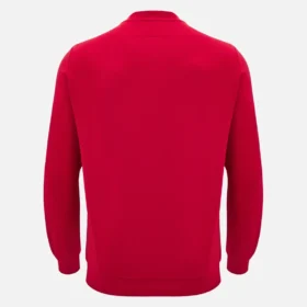 Unibo-Kollektion Rotes, ungebürstetes Sweatshirt mit Rundhalsausschnitt für Senioren