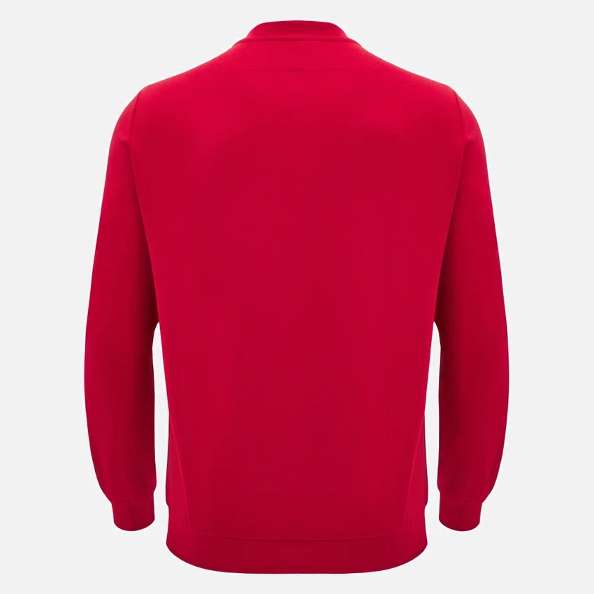 Unibo-Kollektion Rotes, ungebürstetes Sweatshirt mit Rundhalsausschnitt für Senioren Unibo-Kollektion Rotes, ungebürstetes Sweatshirt mit Rundhalsausschnitt für Senioren