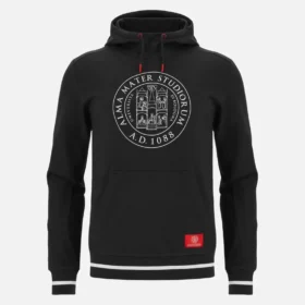Unibo-Kollektion Schwarzer Hoodie mit gebürsteter Innenseite für Senioren Unibo-Kollektion Schwarzer Hoodie mit gebürsteter Innenseite für Senioren