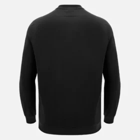Unibo-Kollektion Schwarzes, ungebürstetes Sweatshirt mit Rundhalsausschnitt für Senioren