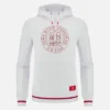 Unibo-Kollektion: Weißer Hoodie mit gebürsteter Innenseite für Senioren Unibo-Kollektion: Weißer Hoodie mit gebürsteter Innenseite für Senioren