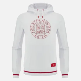 Unibo-Kollektion: Weißer Hoodie mit gebürsteter Innenseite für Senioren Unibo-Kollektion: Weißer Hoodie mit gebürsteter Innenseite für Senioren