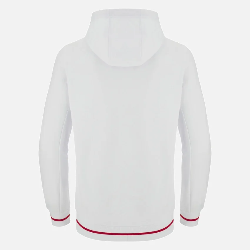 Unibo-Kollektion: Weißer Hoodie mit gebürsteter Innenseite für Senioren Unibo-Kollektion: Weißer Hoodie mit gebürsteter Innenseite für Senioren