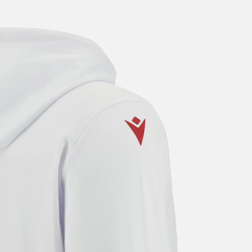Unibo-Kollektion: Weißer Hoodie mit gebürsteter Innenseite für Senioren Unibo-Kollektion: Weißer Hoodie mit gebürsteter Innenseite für Senioren